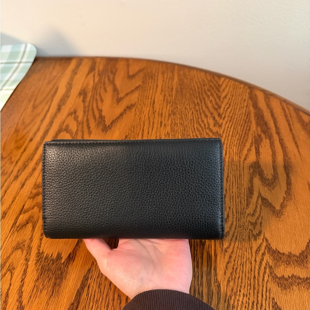 Coach Black Pebbled Leather Wallet - Picture 2 of 4